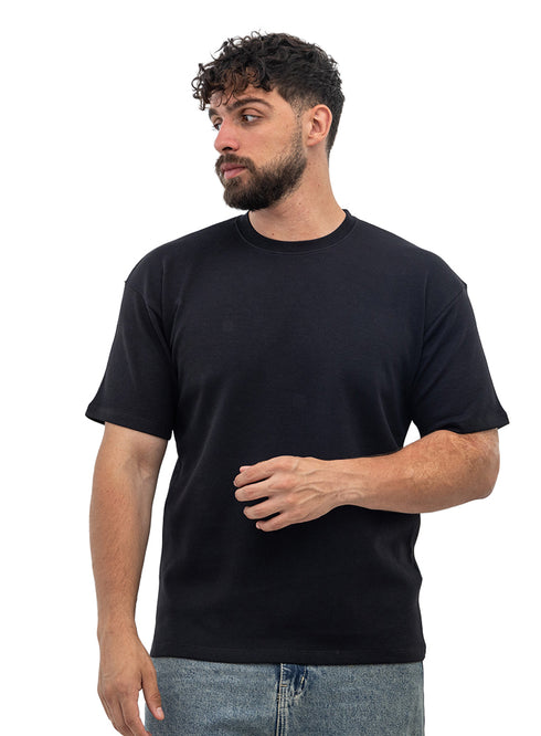 Black NP-Over Size Round T-Shirt