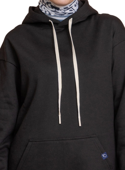 هودي اوفر سايز - أسود