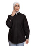 Black Oxford Over Size Shirt