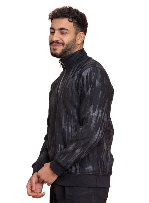 سويت شيرت مطبوع بسوسته - اسود