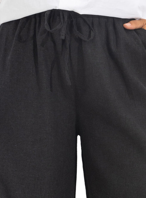 Black RD-Linen Pants