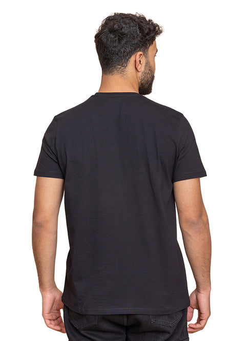 Black Relaxed Round T-Shirt