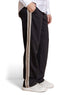 Black Side Stripe Pant-Beige