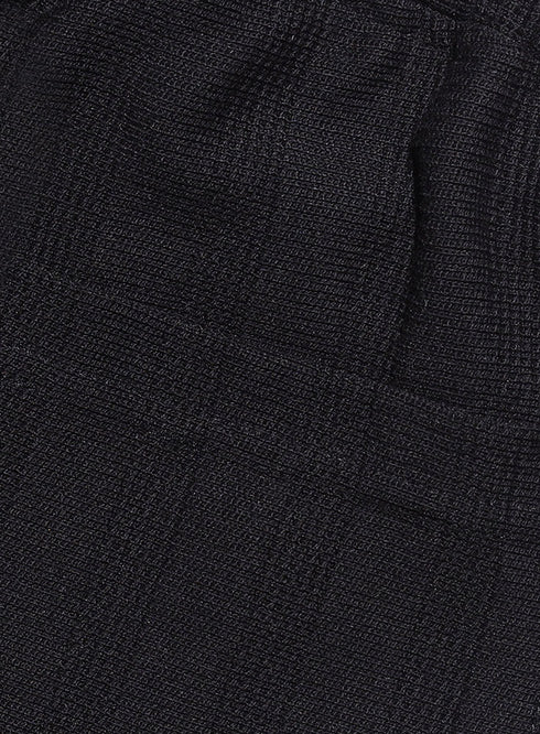 Black Striperd Jacquard Short