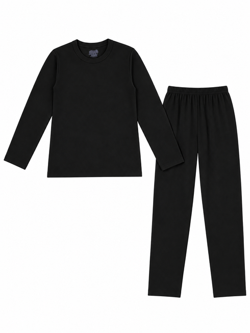 Black Kids Thermal Set