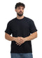 Black UpSide Sleeve -Crunchy-Oversize Round T-Shirt