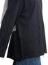 Black V-Over Size Long-Sleeve