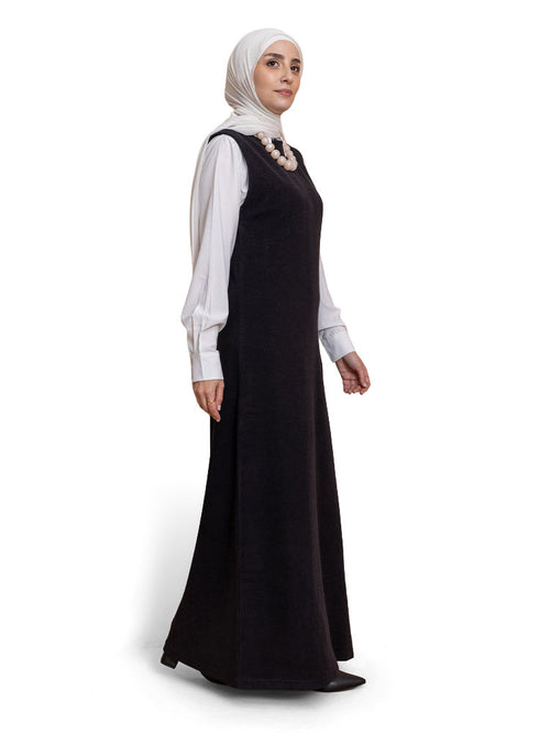 Black W-Sleeveless Dress