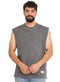 Black Washed Sleeveless T-Shirt