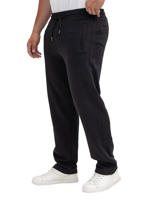 Black Zipper-Melton Wide Leg