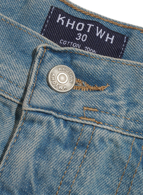 Blue 2 D49-Jeans Wide Leg Pant