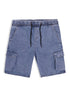 Blue 3 Cargo Denim Short