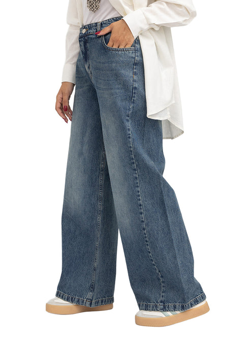 Blue 4 Side Cut Straight jeans
