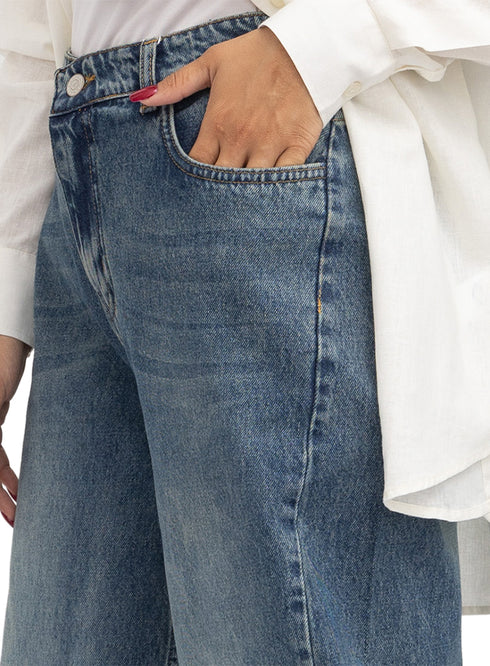Blue 4 Side Cut Straight jeans