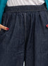 Blue Denim wide leg pants