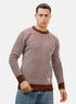 Brick Red Design 2411 Round Pullover