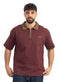 Brick Red Design 3082 NF-Polo Neck T-Shirt