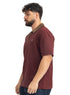 Brick Red Design 3082 NF-Polo Neck T-Shirt