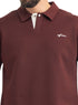Brick Red Design 3083 NF-Polo Neck T-Shirt