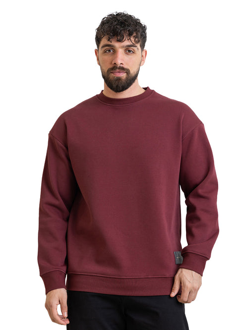 Brick Red Lined Over Size Sw-Round