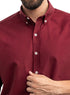 Brick Red Oxford Half Shirt