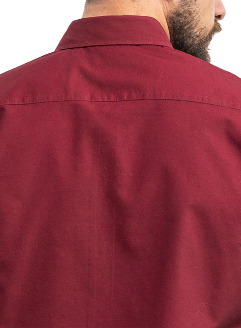 Brick Red Oxford Half Shirt
