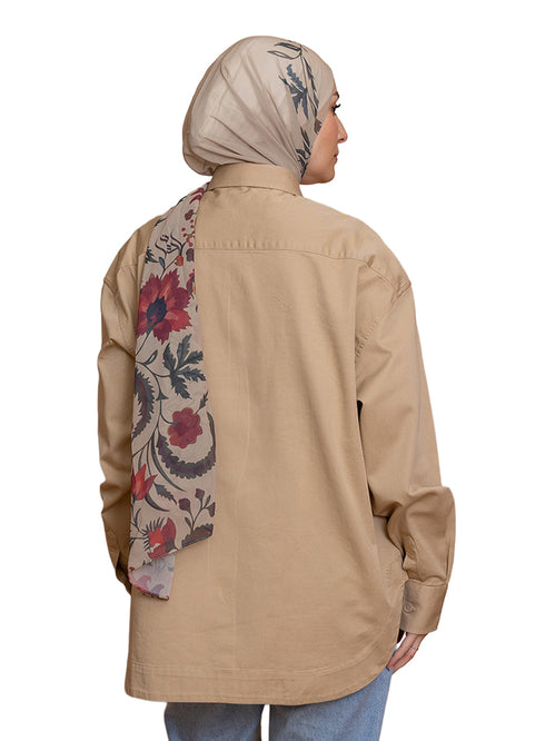 Britch Beige Cur-Gabardine Shirt