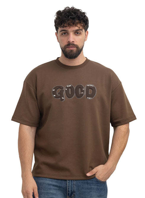 Brown Design 1035 NF-Round T-Shirt