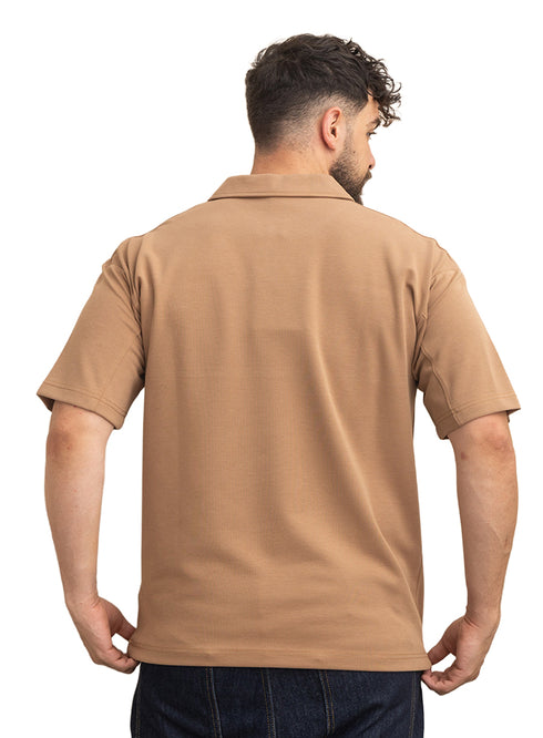 Brown Design 3076 NF-Polo Neck T-Shirt