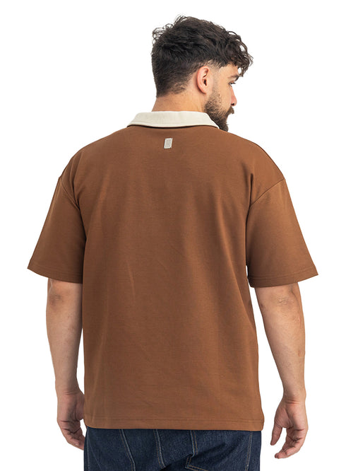 Brown Design 3082 NF-Polo Neck T-Shirt