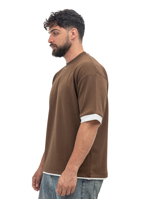 Brown Design 4035 NF-Round T-Shirt