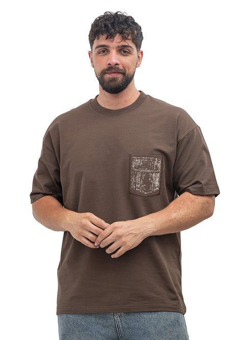 Brown Design 4058 NF-Round T-Shirt