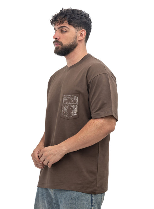 Brown Design 4058 NF-Round T-Shirt
