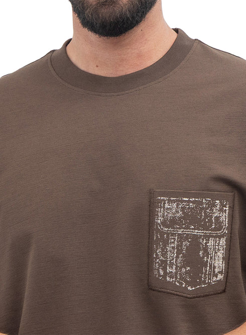 Brown Design 4058 NF-Round T-Shirt