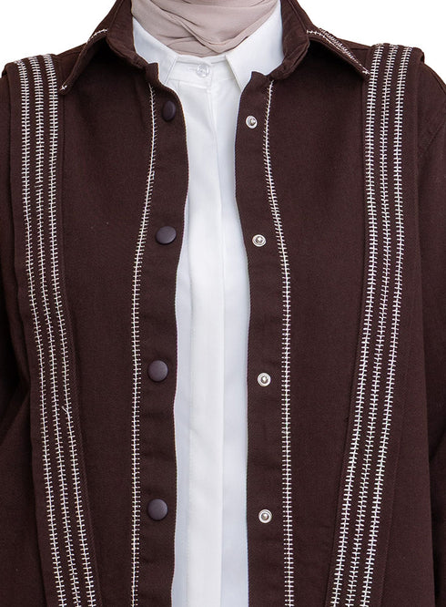 Brown Gabardine Jacket 1