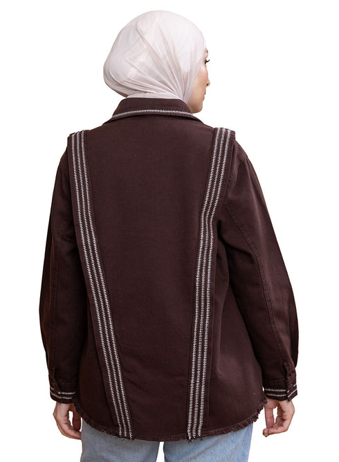 Brown Gabardine Jacket 1