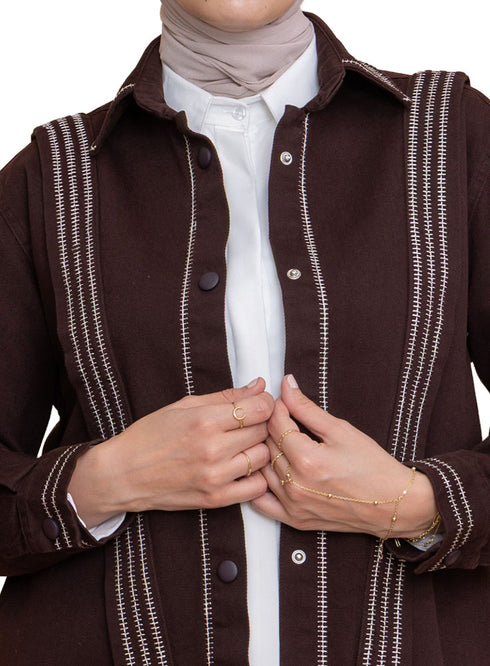 Brown Gabardine Jacket 1
