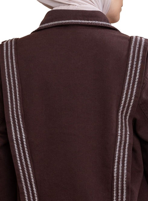 Brown Gabardine Jacket 1