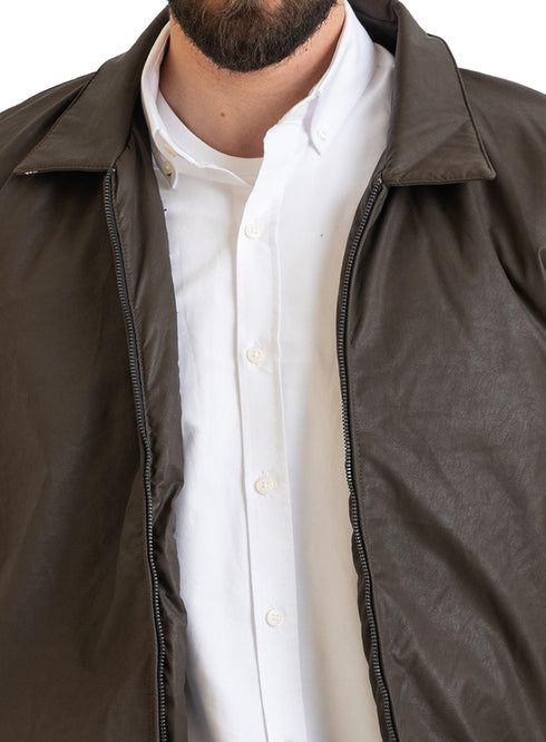 Brown Leather Jacket 2