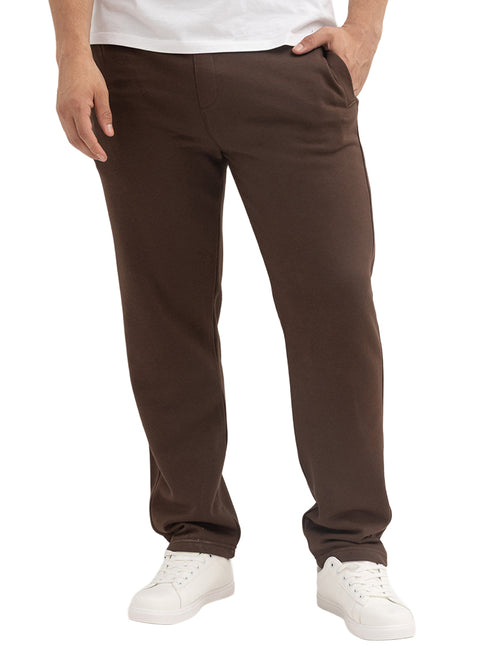 Brown Melton Wide Leg