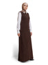 Brown W-Sleeveless Dress