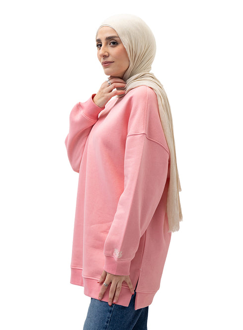 Bubblegum Long V-Over Size Sw-Round