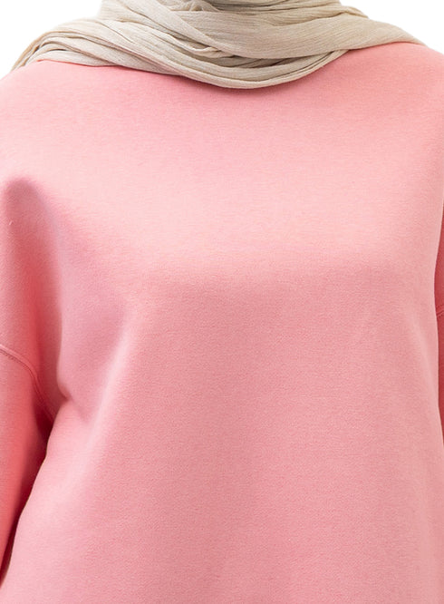 Bubblegum Long V-Over Size Sw-Round