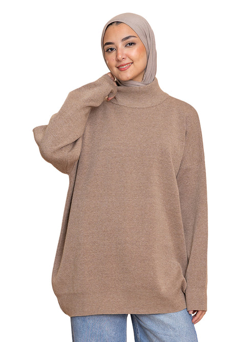 هاف كول اوفر سايز - كابتشينو