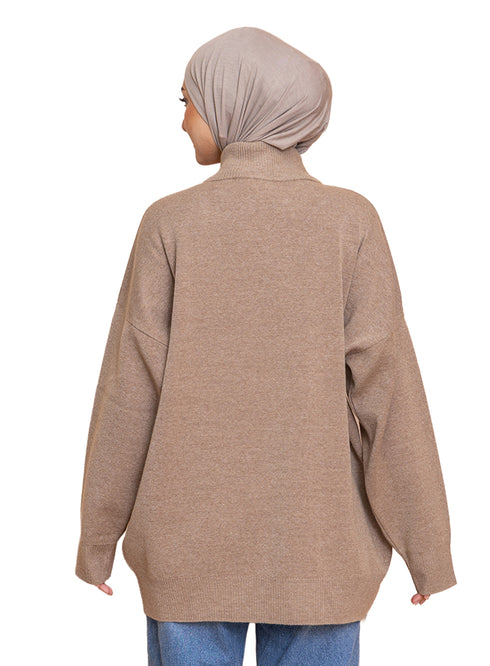 هاف كول اوفر سايز - كابتشينو