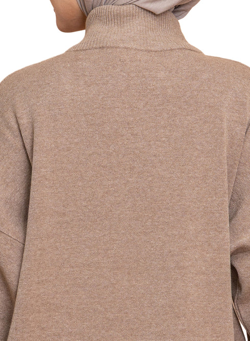 هاف كول اوفر سايز - كابتشينو