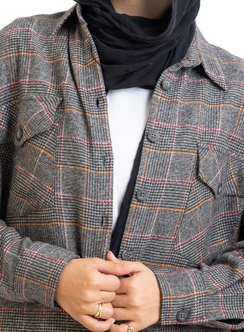 Checkered 15 Pocket O-S Shirt