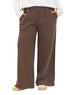 Chocolate Melton Wide Leg (W)