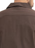 Chocolate Tennis Collar Linen Shirt