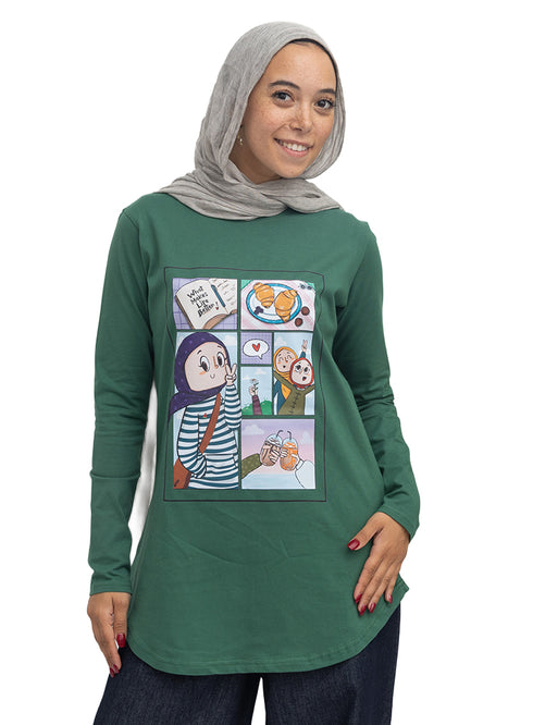 Cilantro-Design 8 Printed Long-Sleeve